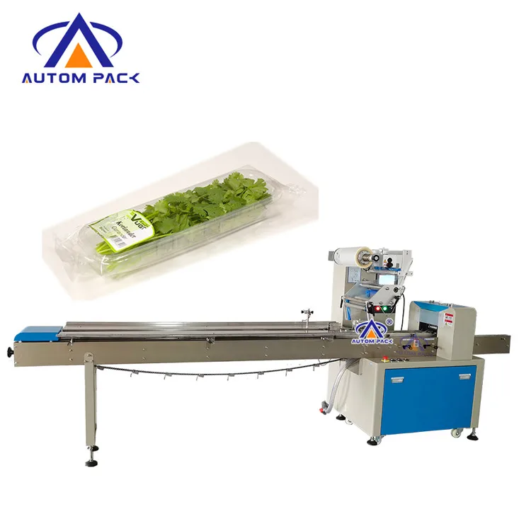 Autompack Automatic ATM-600D Servo Pillow Carrot Fruit Vegetable Flow Packing Machine