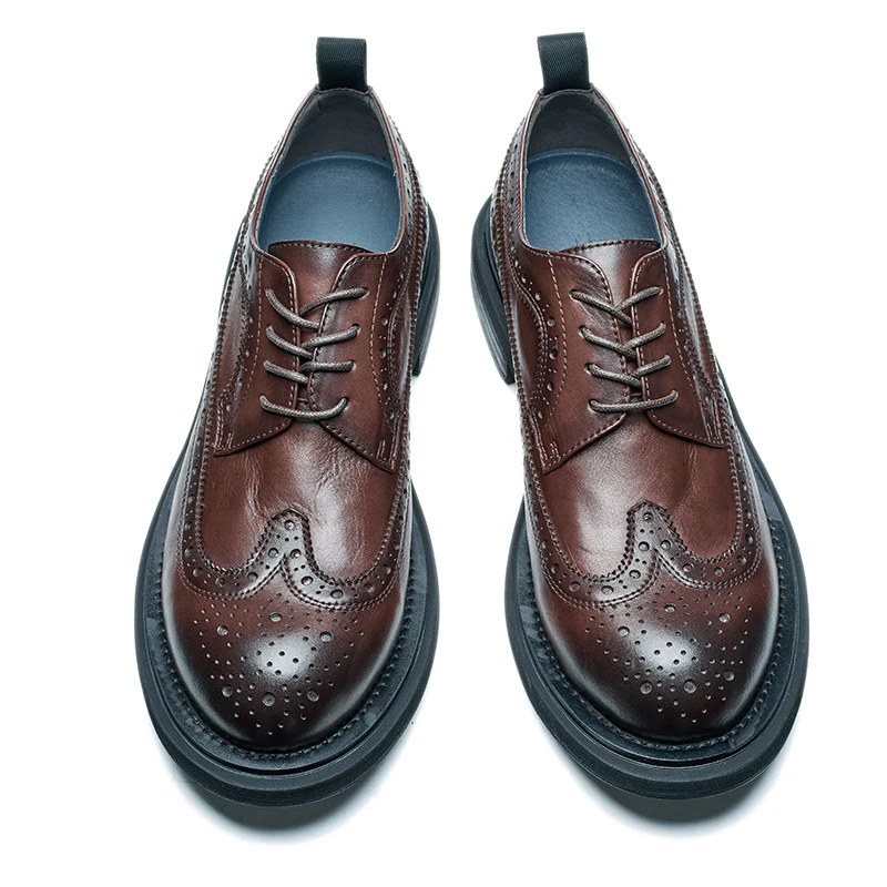 Custom logo Genuine Leather Dress Shoes For Men dress shoes men genuine leather shoes