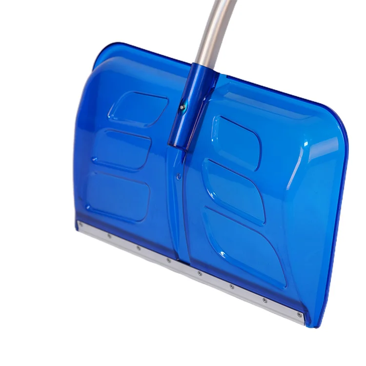 Plastic Snow Pusher with Aluminum Handle Heavy-Duty Snow Shovel Suitable for Driveway or Pavement Clearing 22IN