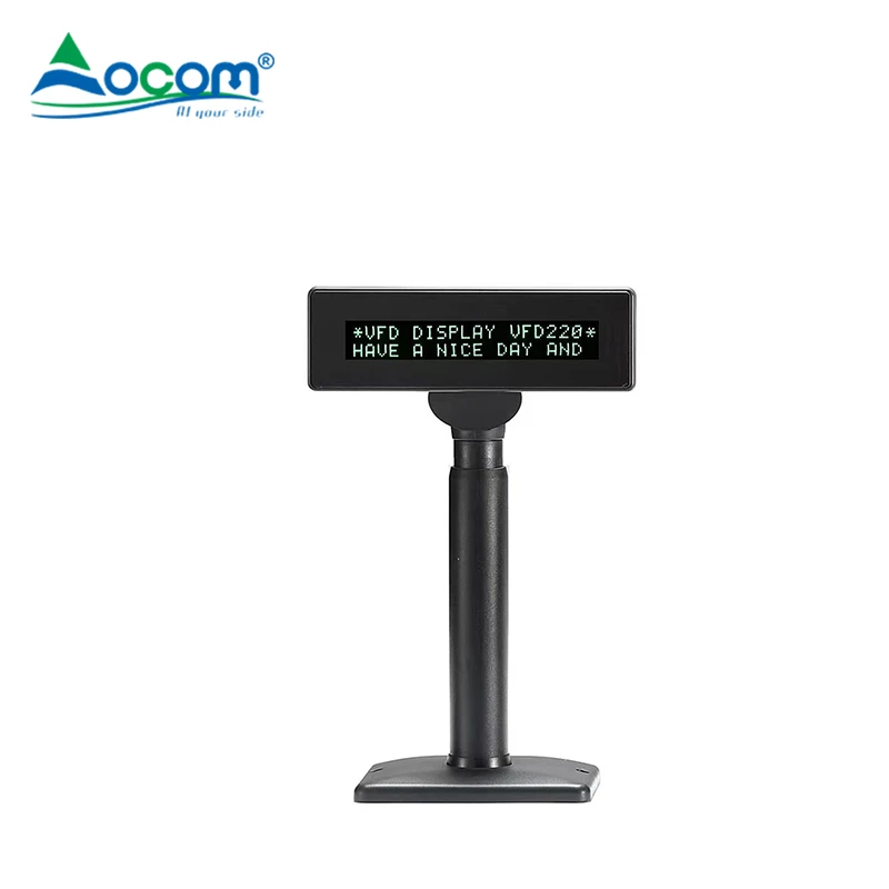 DF220C OCOM  20X2 Characters  with 7mm height characters Double Line VFD Customer Display For Pos System