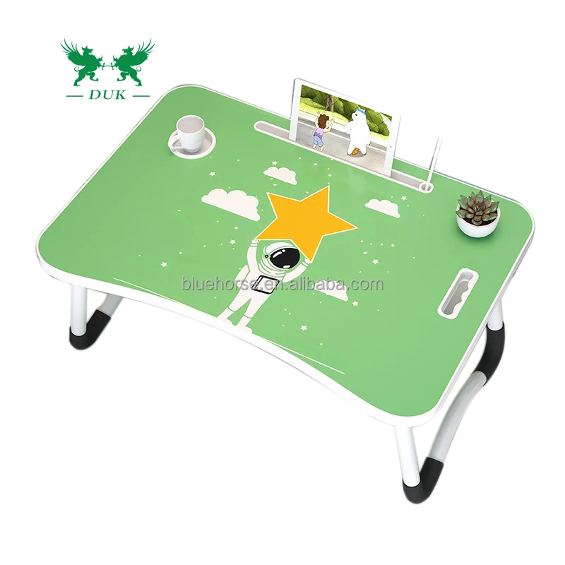 Desk Top Folding Computer Breakfast Foldable Custom Table for Notebook