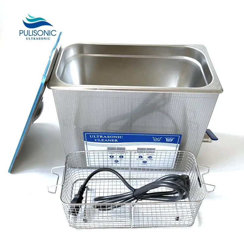 6L Table Ultrasonic Transducer Cleaner Bath With Timer/Heater Used For Washing Medical Instrument Parts