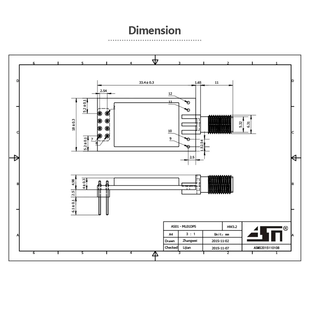 100mw spi controller nrf24l01 pa wireless 2.4ghz wireless transmitter receiver module