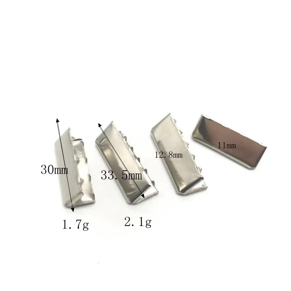 30-33mmFactory High quality eco friendly  Metal clip  for bag accessories belt end tail clip   Tooth clip