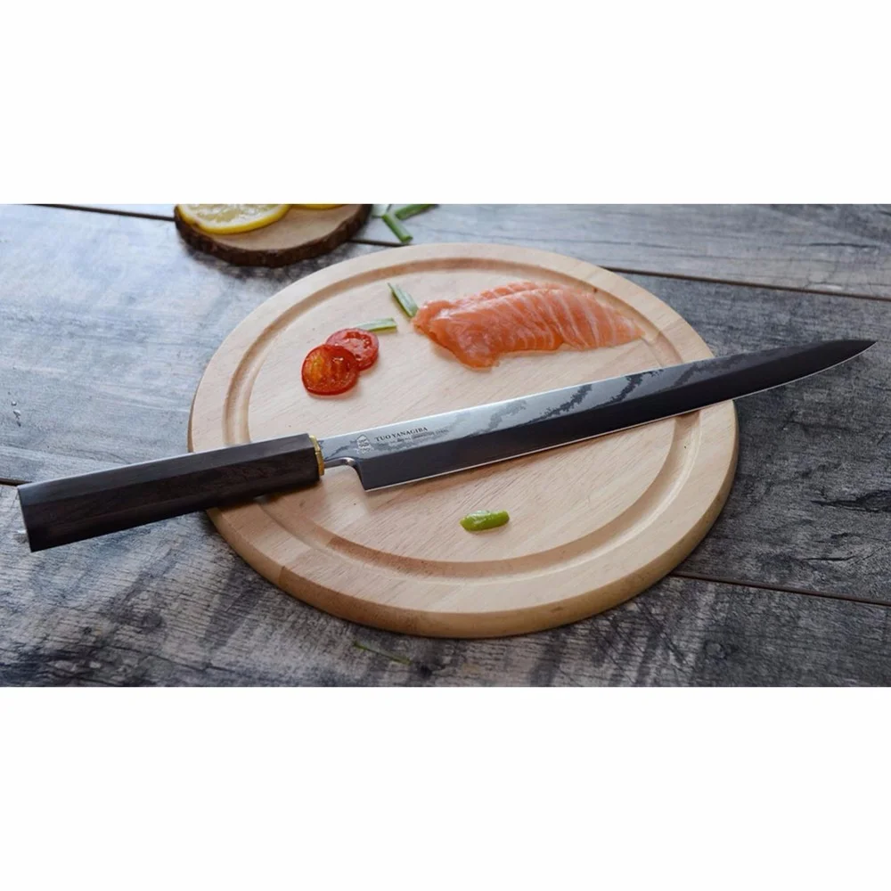 Professional 8 Inch Sashimi Knives High Carbon Steel Japanese Style Kitchen Yanagiba Sushi Knife For Carving Sushi Or Seafood