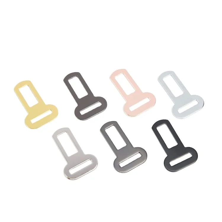 Metal Car Seat Belt Insert Buckle Safety Attachment Fashion Hardware Seat Belt Insert Lock For Pet Accessory