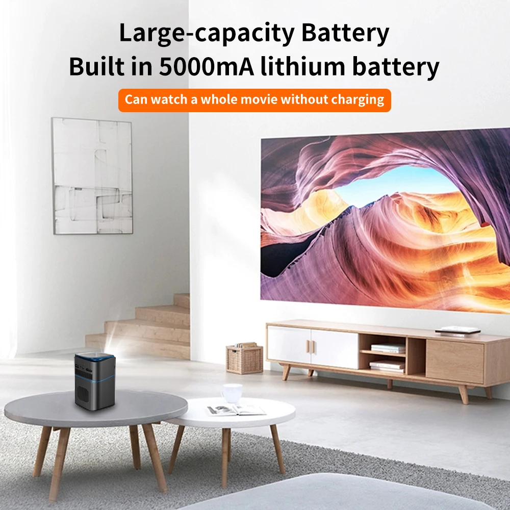 Умный Портативный 4k Встроенный Android проектор Dlp Proyektor Мини Wifi Pico беспроводной 4K