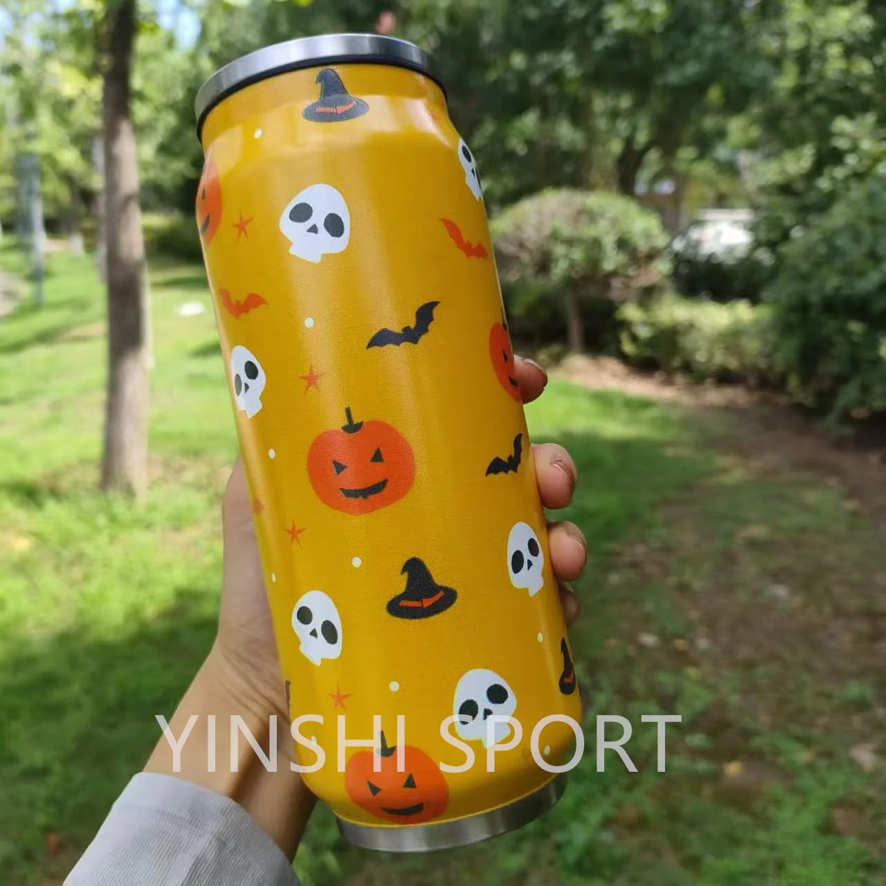 2024 New Style Halloween Pumpki Leopard Large Capacity Stainless Steel Insulation Tumbler 20Oz Mug Cups Without Handle Tay Merch