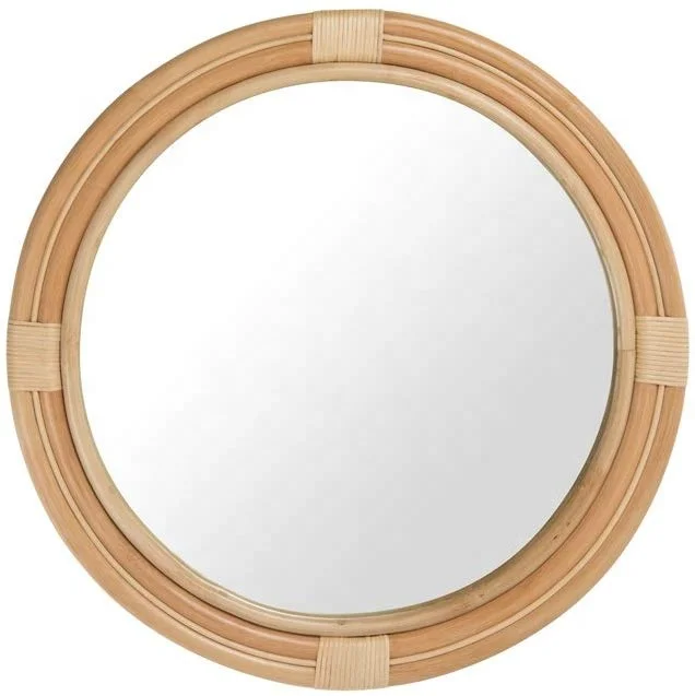 Hot Sale Adorable  Koubo  Nautical Decorative Wall Mirror in Rattan And Natural Color