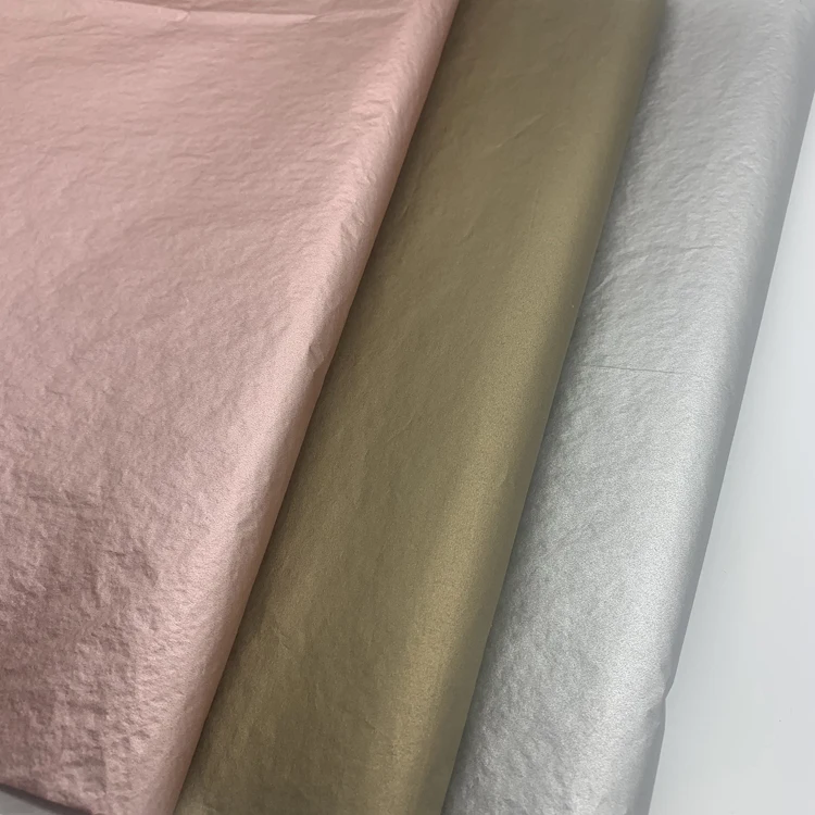 17/22gsm silver/gold/rose gold elegant printed design custom logo  wrapping tissue paper