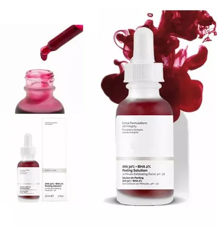 Face Peeling Solution 30ml AHA 30% + BHA 2% to peel that dead top layer Make Up Anti Skin Care Serum Oil Balance Base