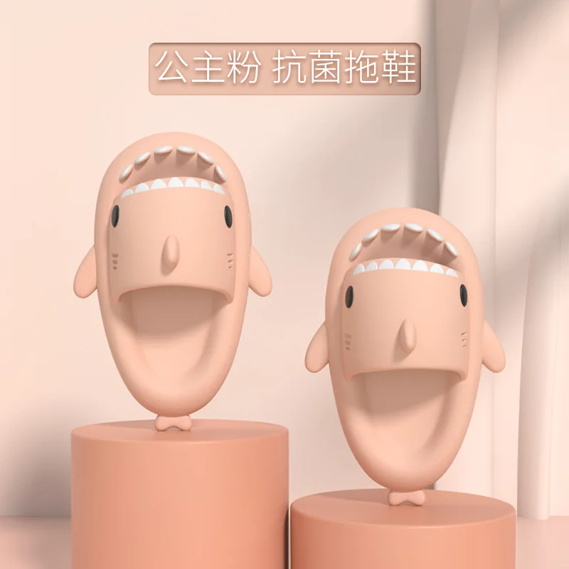Dropshipping Shark-Slippers Adult Kids Cute Foam Inflatable Water Shoes Cloud Cloudy Premium Slippers Shark Slides