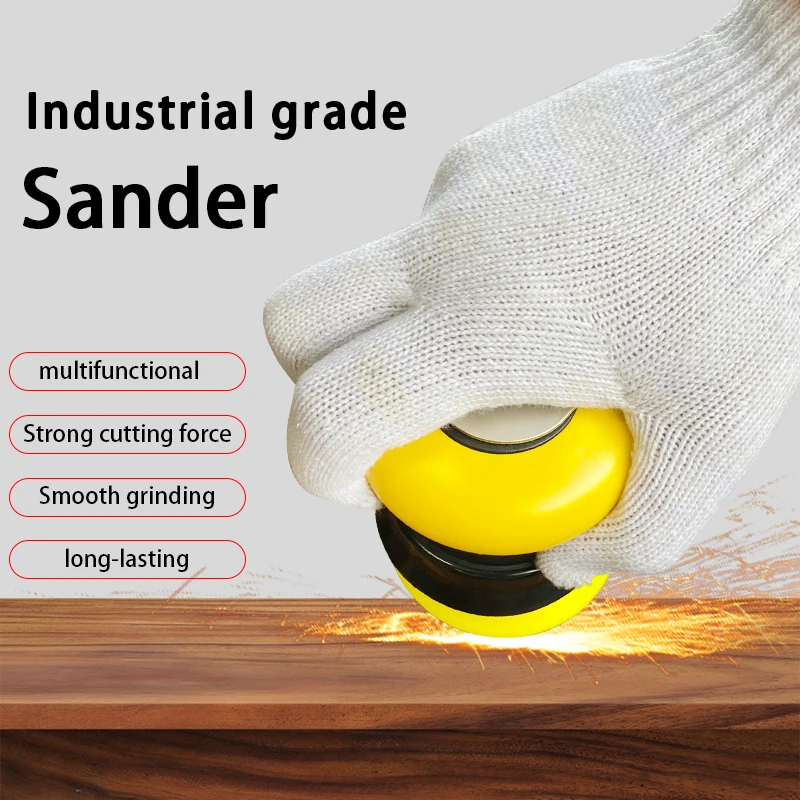 High Speed Random Orbital Air Sander Light Weight Pneumatic Polisher and Buffer Ideal For Automotive Detailing Corner