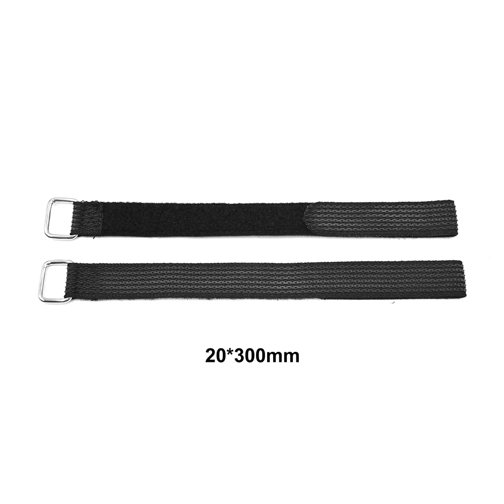 Custom PU leather lipo battery strap adjustable hook and loop non-slip rubber webbing battery straps FPV Batteries Strap