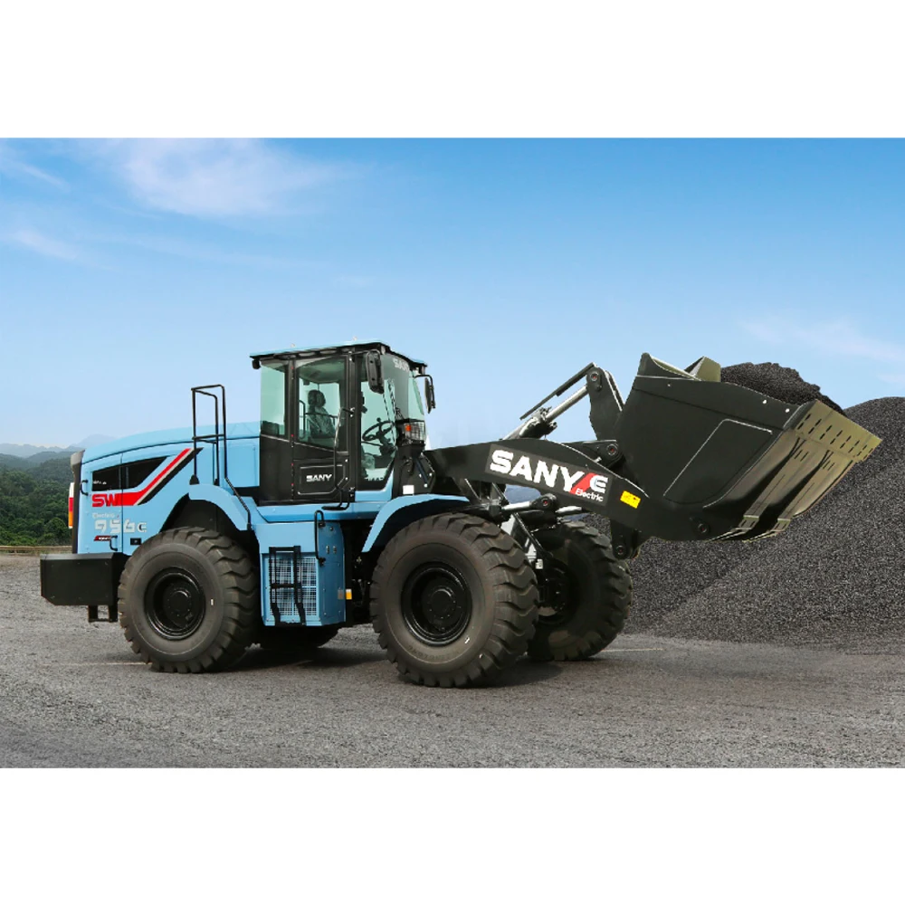 Sany Heavy Engineering has a long battery life and fast charging medium sized electric loader SW956E