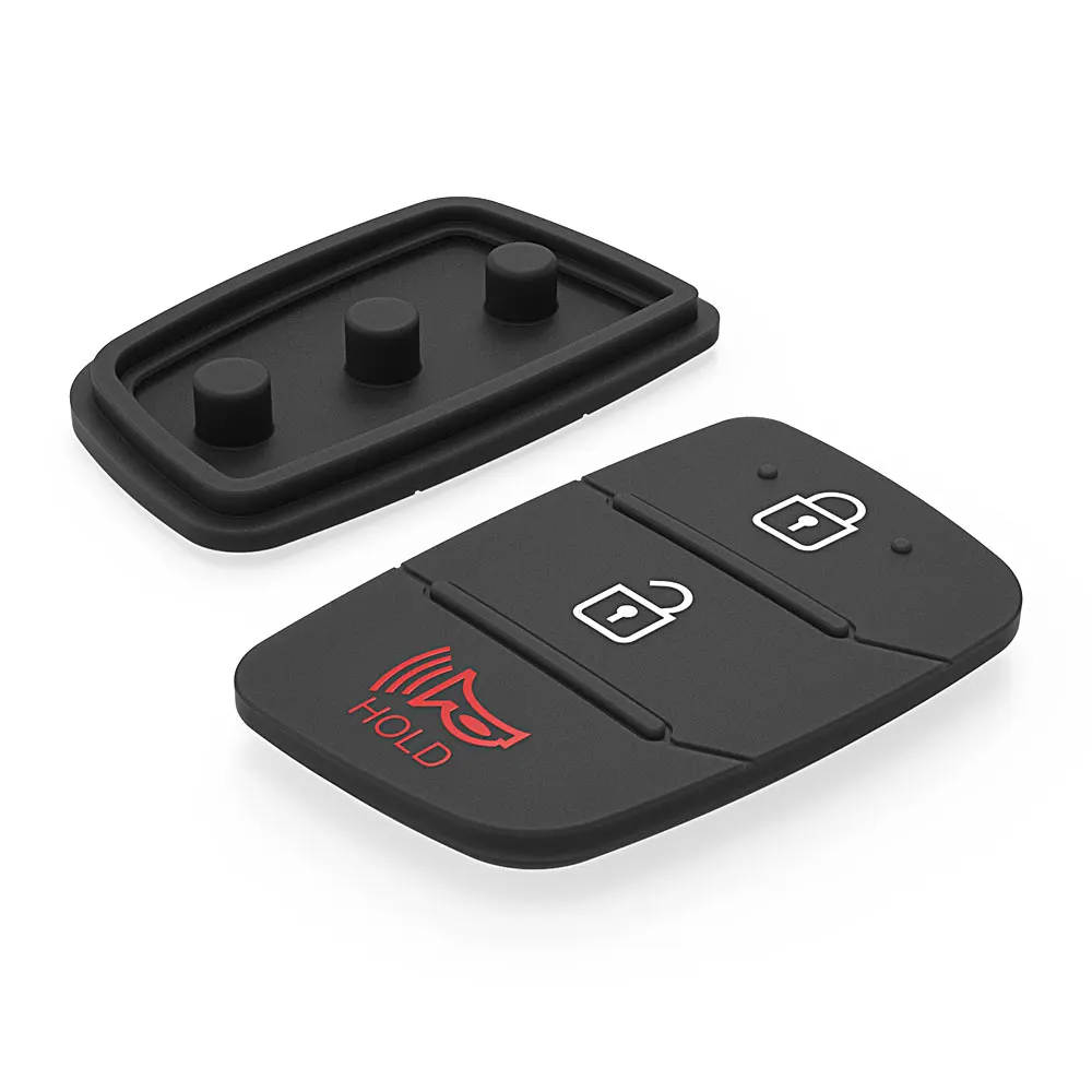 Car Key Silicone Button Pads Remote Key Case Rubber Button Pad Suitable for Kia K2 K5 Hyundai ix35 Mistra Santa Fe Elantra