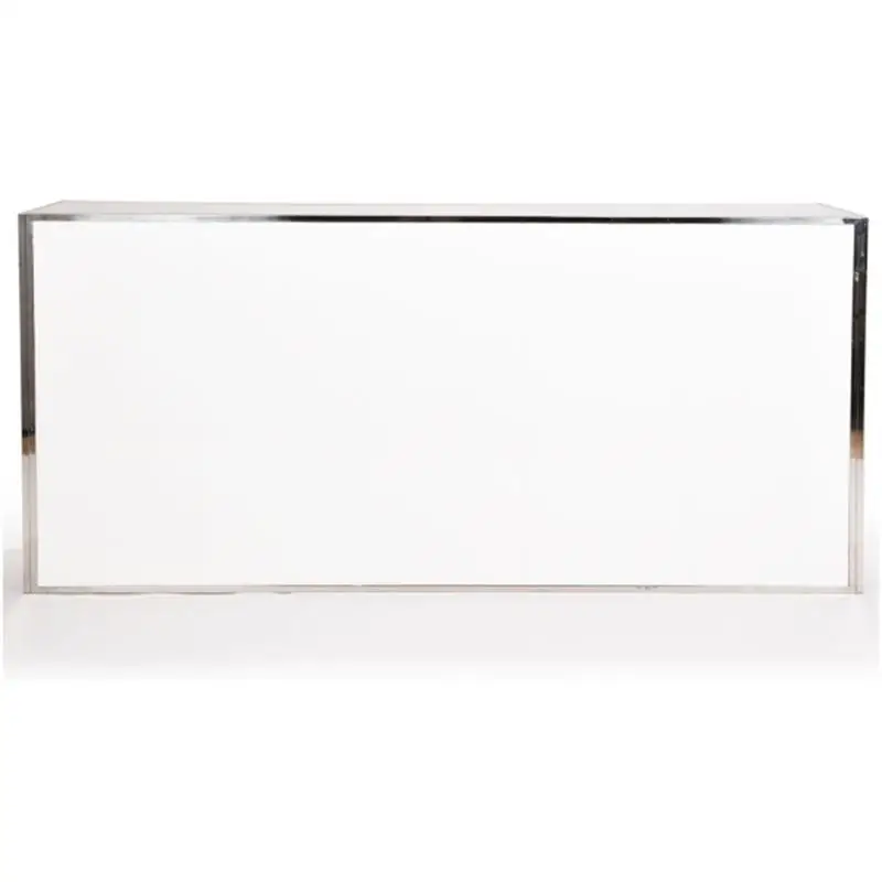 silver and gold stainless steel with acrylic high bar caibnet XYN6810