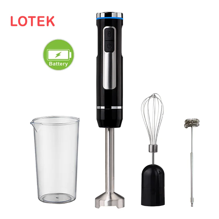 Food Chopper Immersion Mixer Blender Set Kitchen Household Rechargeable Blender