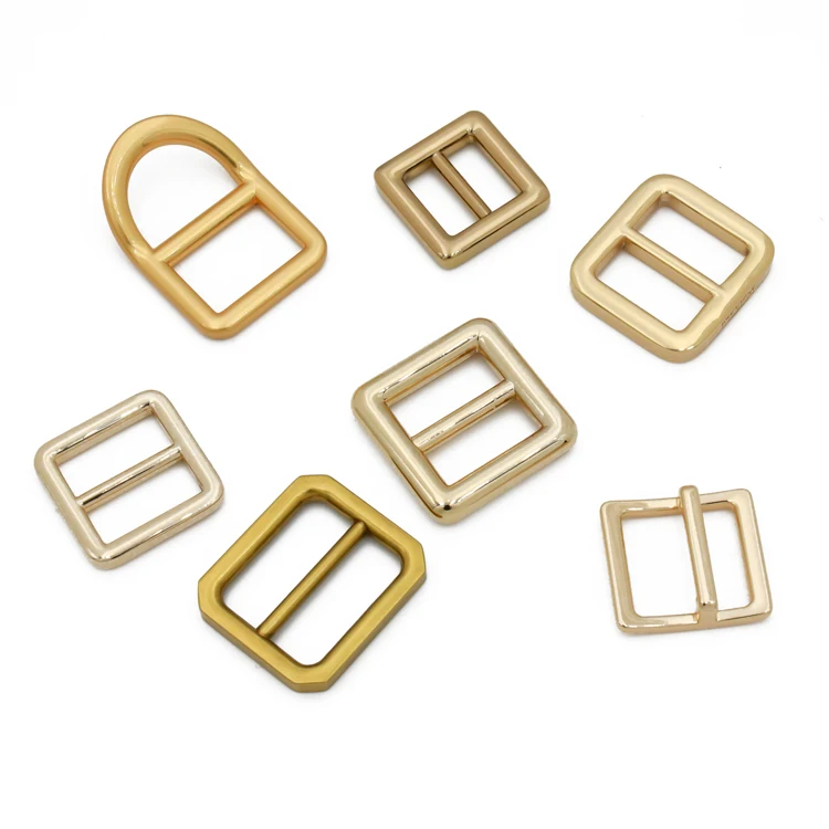 Top quality bags belt buckle zinc alloy tri-glide clasp customized  metal adjustable slide tri glide  buckles for handbags strap