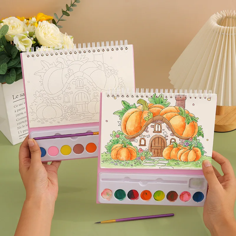 Acrylic paint Coloring Book Calendar, coil painting Calendar, Engaging Activity Tracking & Educational Kids Calendar