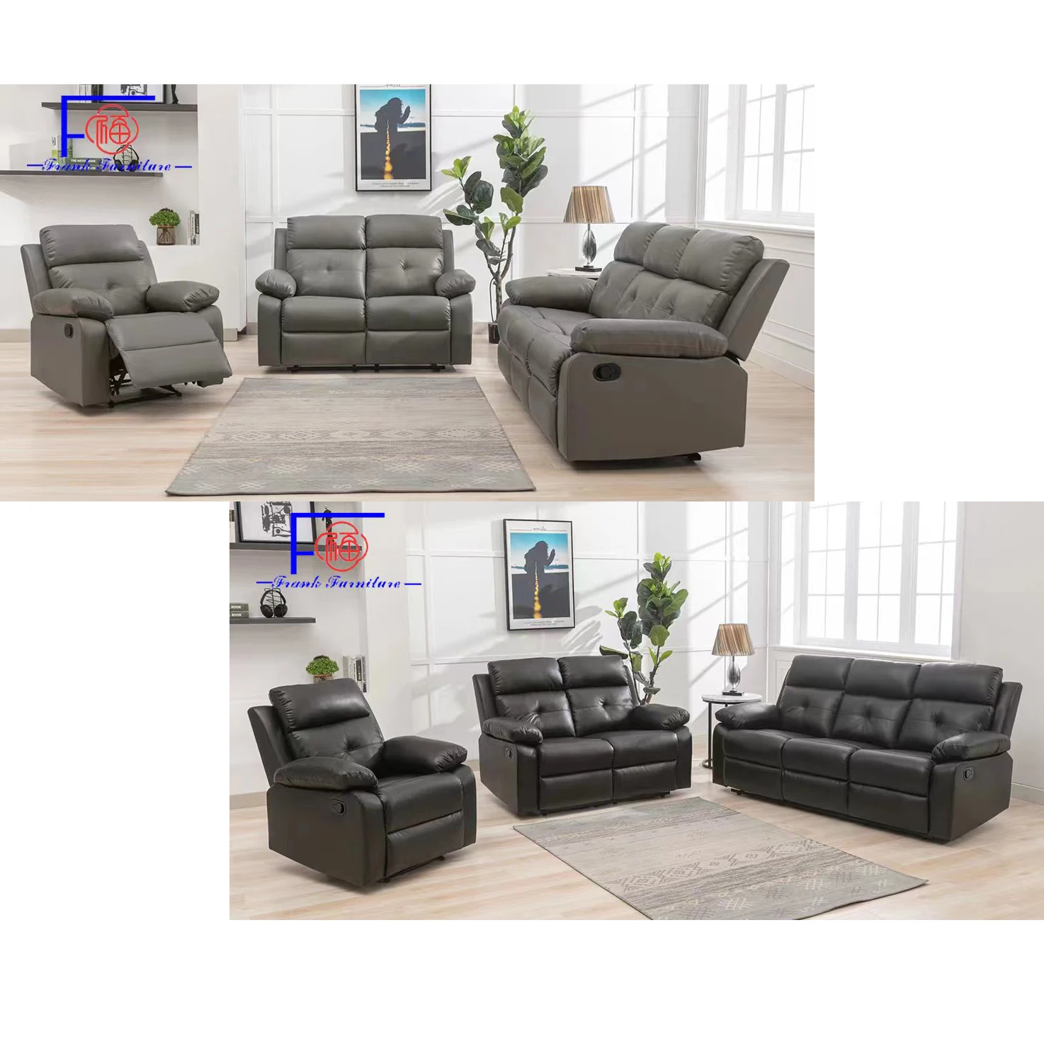 Frank Furniture Customized material recliner sofa sectional sofa recliner chair