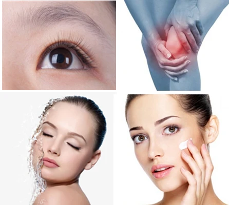 Органический натуральный 100% растворимый в воде увлажняющий порошок гиалуроновой кислоты, гиалуронат натрия