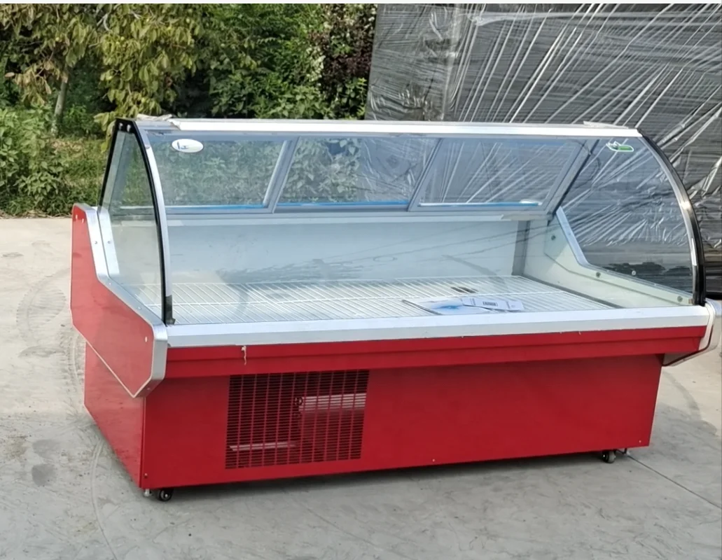 showcase chiller for meat/meat chiller display refrigerator/refrigeration equipment for shops