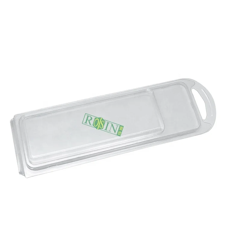 custom design disposable transparent plastic pvc blister clamshell packaging for plants with holes handle