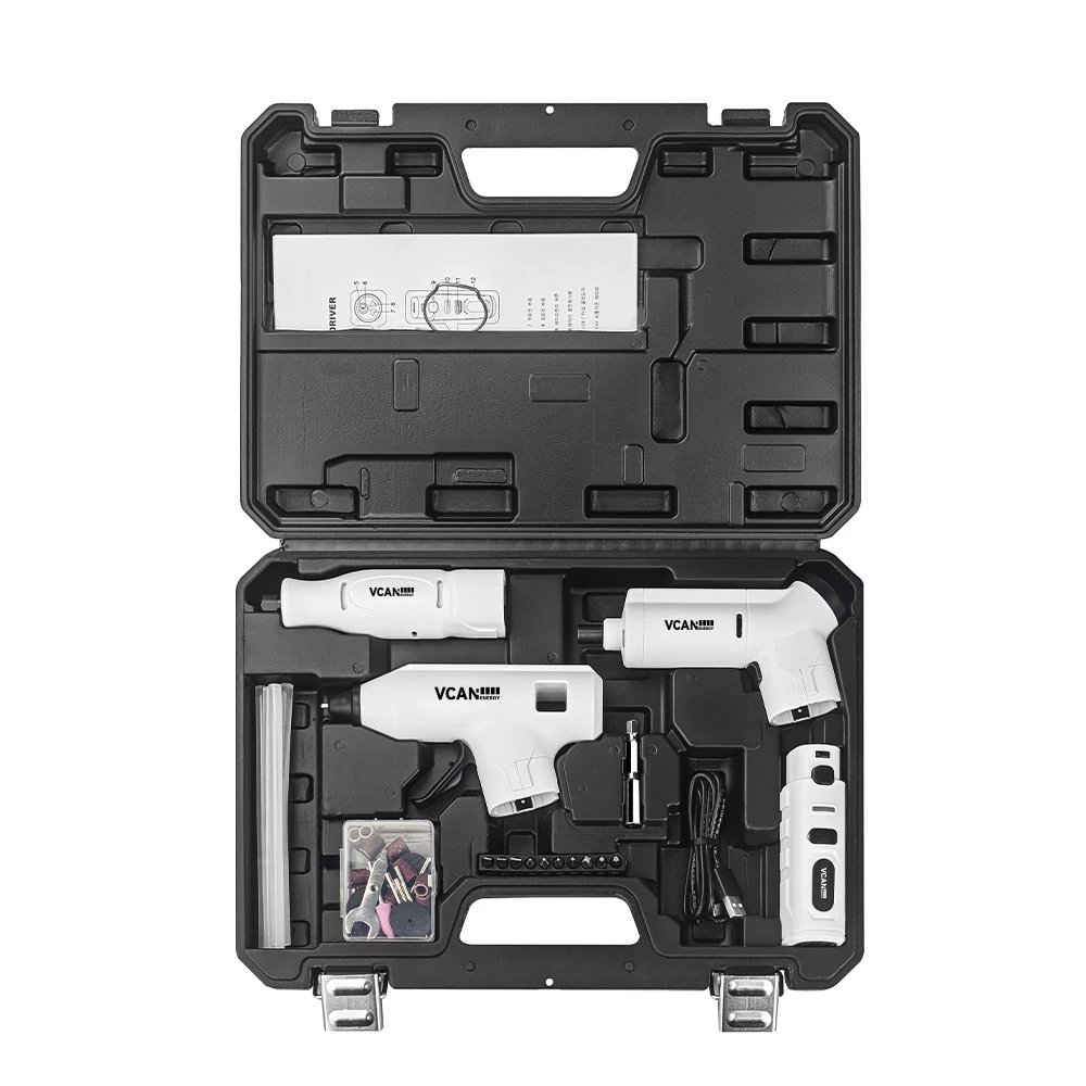 3 in 1High Quality Multi Tool Kit with 2000mah Battery Electric Screwdriver Rotary Tool and Glue Gun Cordless Tools Set Combo