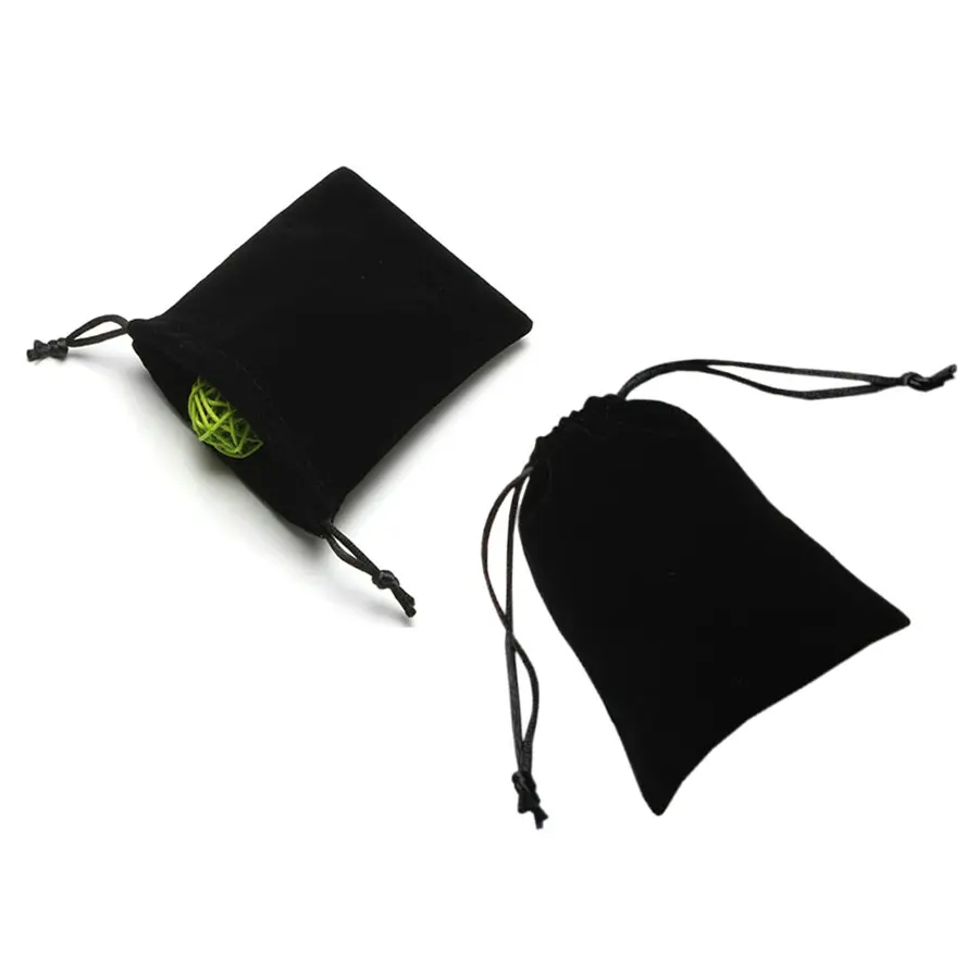 Профессиональная сумка для образцов с принтом логотипа, большой подарок, косметика, солнцезащитные очки, шнурок, черная бархатная сумка для ювелирных изделий, 6x9