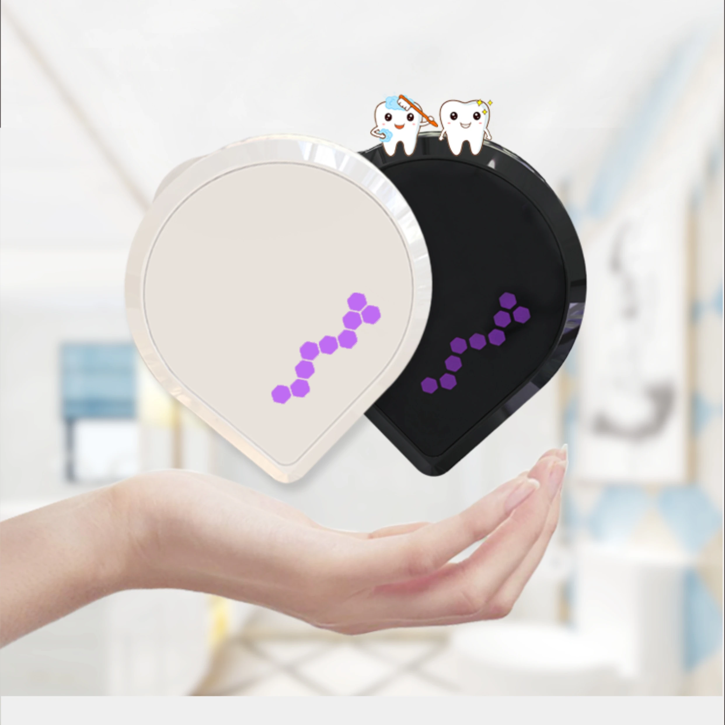 Portable with Toothbrush Disinfector Ultraviolet Uvc Electric Toothbrush Sterilizer Case Box Factory Wholesale Travel 3 Mins 2mw