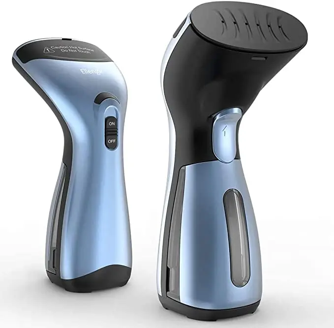 Turbo Steam Handheld Fabric, 2-in-1 Steam and Iron Garment Steamer, One Size, Black/Blue