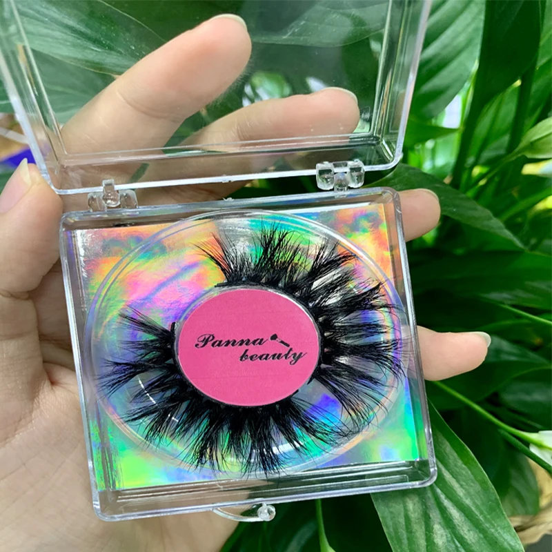 Private label 3d lashes mink with custom packaging box wholesale eyelash