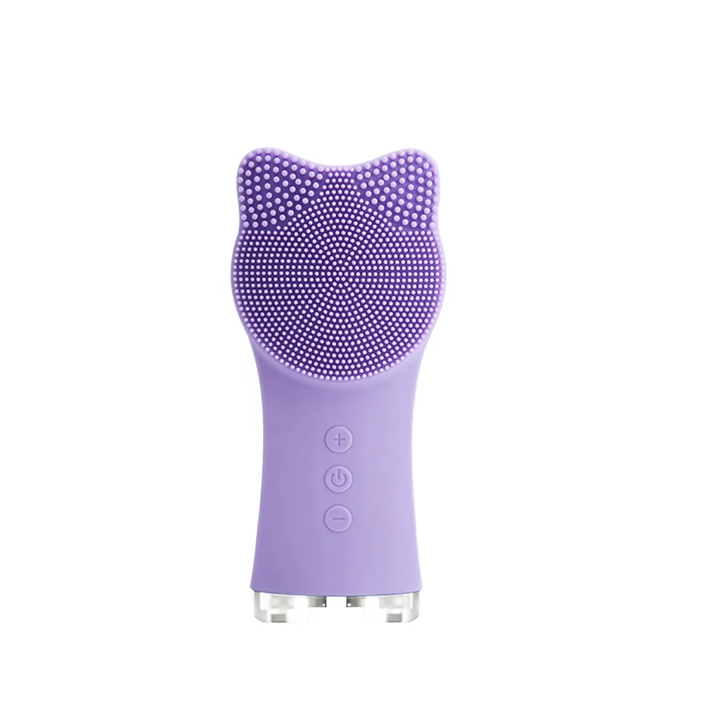 Силиконовые Очищающая щетка для лица Sonic Face Scrubbers IPX7 водонепроницаемый Электрический очищающий массажер