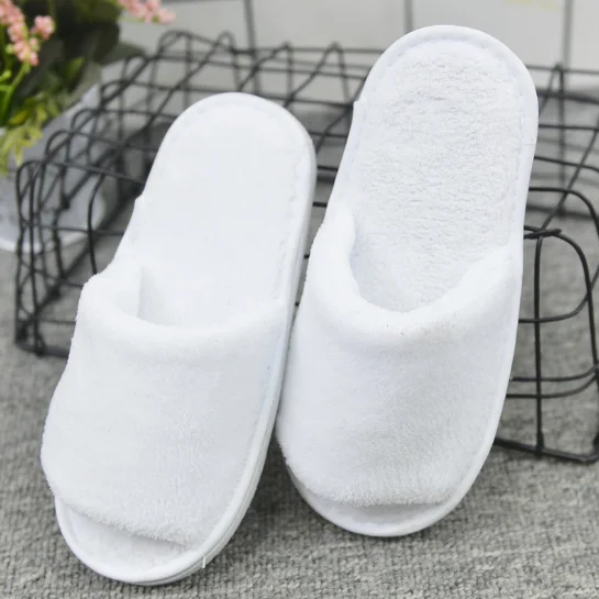 Best price modern design five star indoor room guest luxury soft EVA sole disposable wholesale hotel slippers