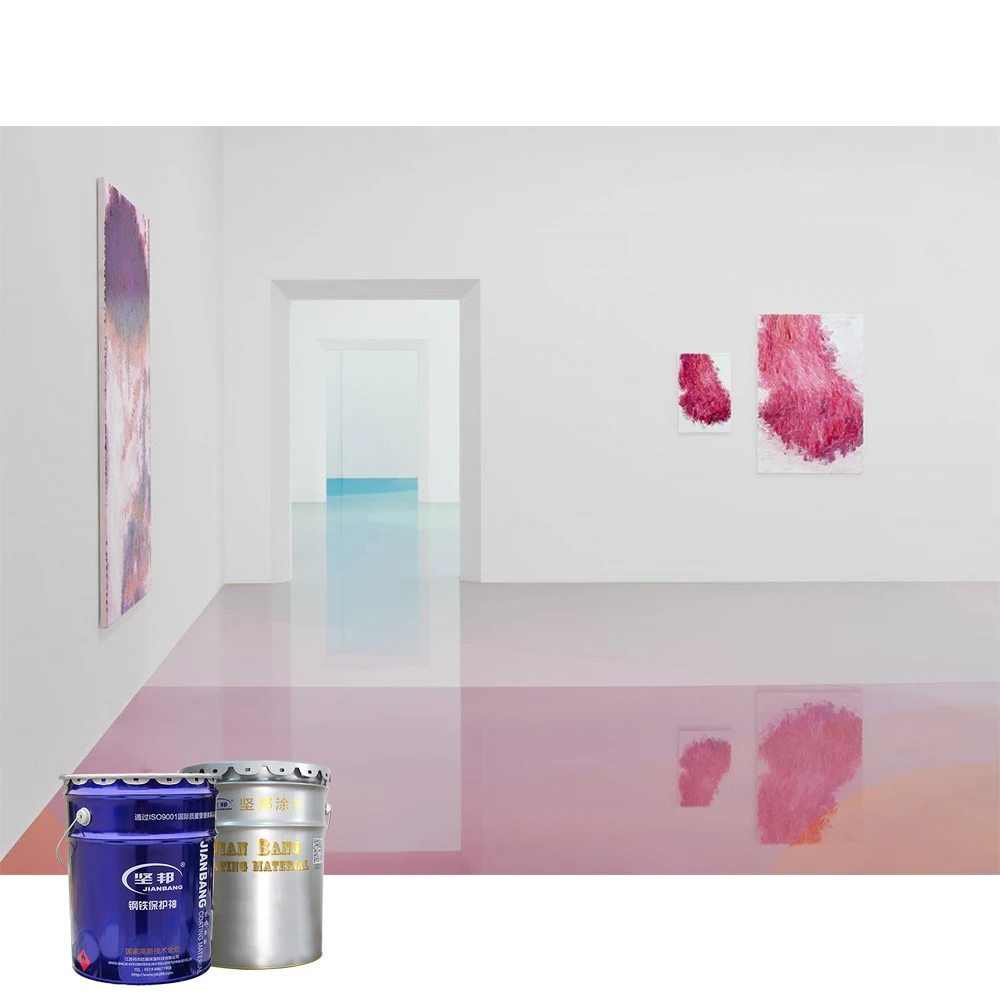 Epoxy 3D self-leveling floor paint for the electronics and microelectronics industry