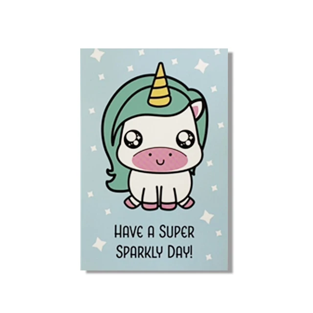 Милые поздравительные открытки с милым мультяшным дизайном на заказ подарочные животными день рождения для детей