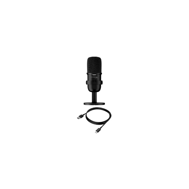 HyperX SoloCast USB Condenser Gaming Microphone Tap-to-Mute Sensor Cardioid Polar Pattern Microphone for PC PS4 PS5 Mac