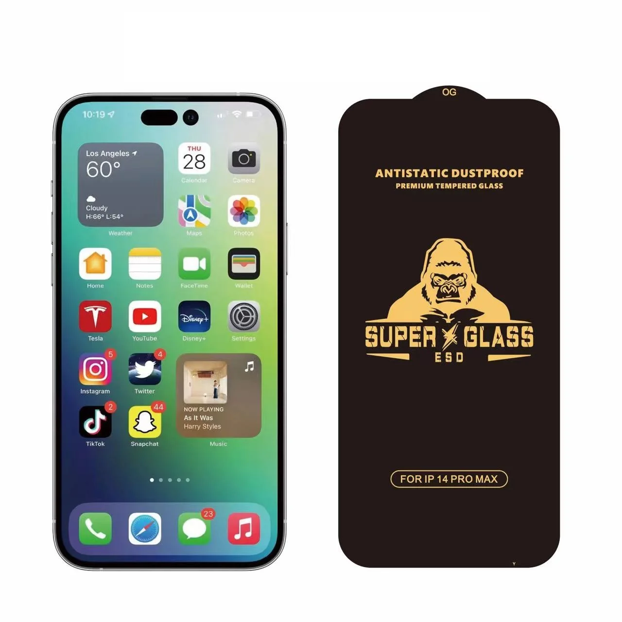 ESD ANTI-STATIC Tempered Glass Screen Protector Film Big Curved For iPhone 14 13 12 11 Pro Max Plus 7 8 x xs xr max