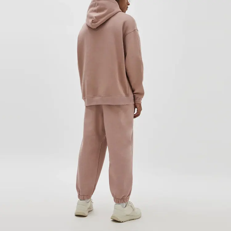 High quality fashion wholesale cotton oversized fit sport wear unisex jogger tracksuits custom logo casual jogger suits set