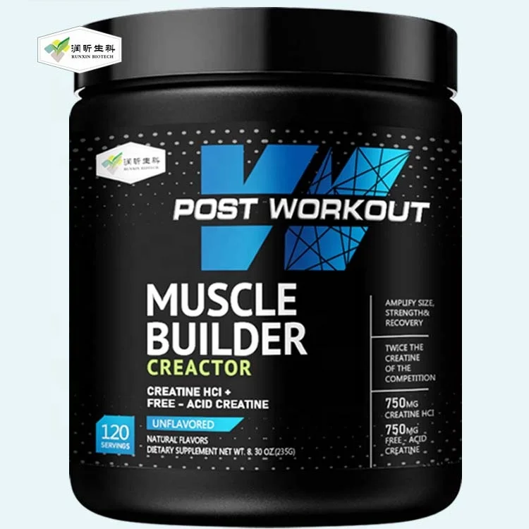 Private Label Creatine Monohydrate Powder 500 Grams Pure Unflavored Creatine Powder