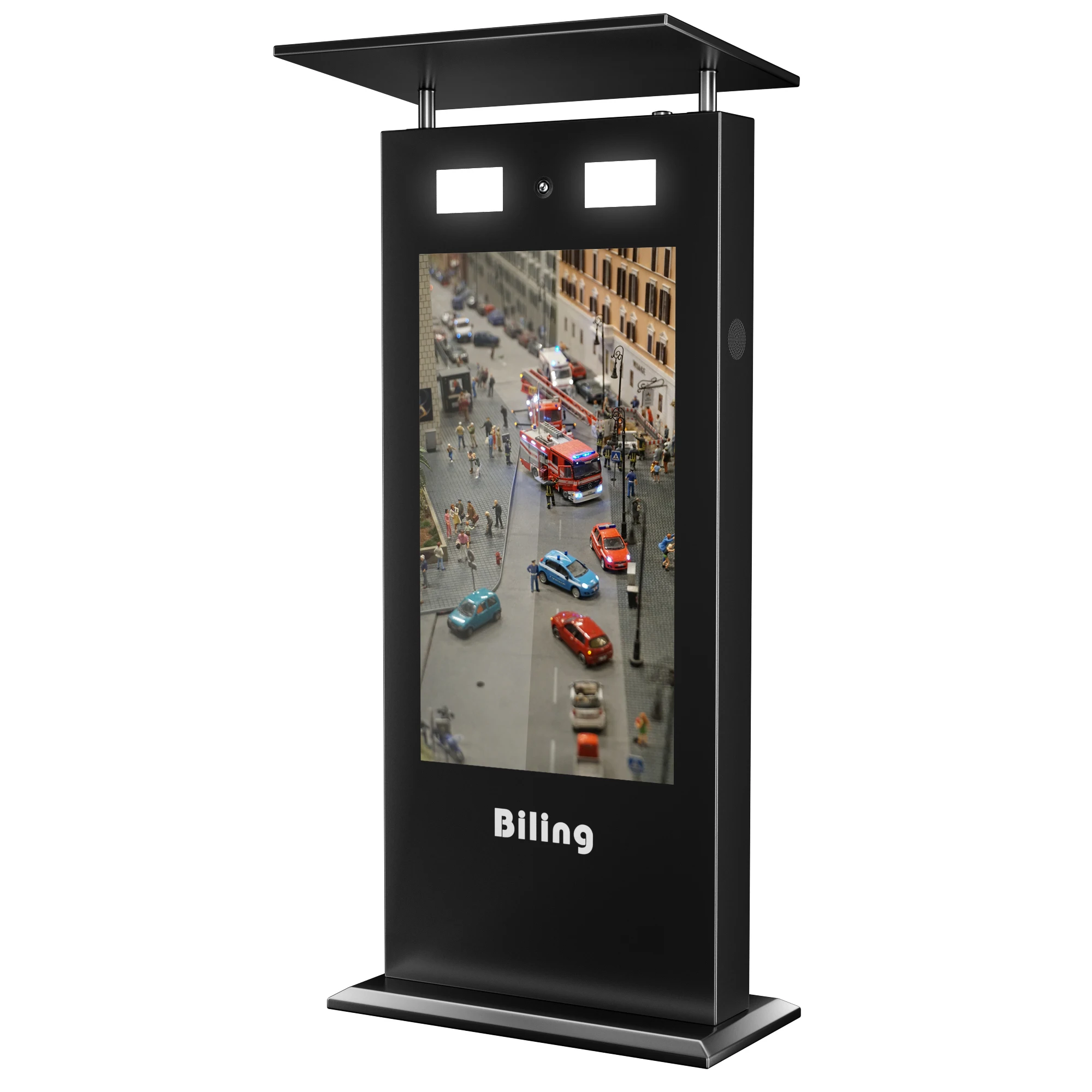 Wifi digital lcd display Outdoor advertising machine with 32 inch air-cooled cross-screen remote control LCD adveitising