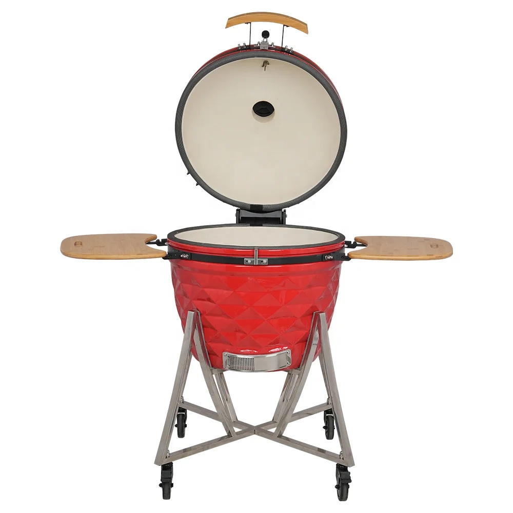 SEB KAMADO Diamond 26 Inch Outdoor Cooking Kamado Barbecue Trolley Standard Bbq Grill