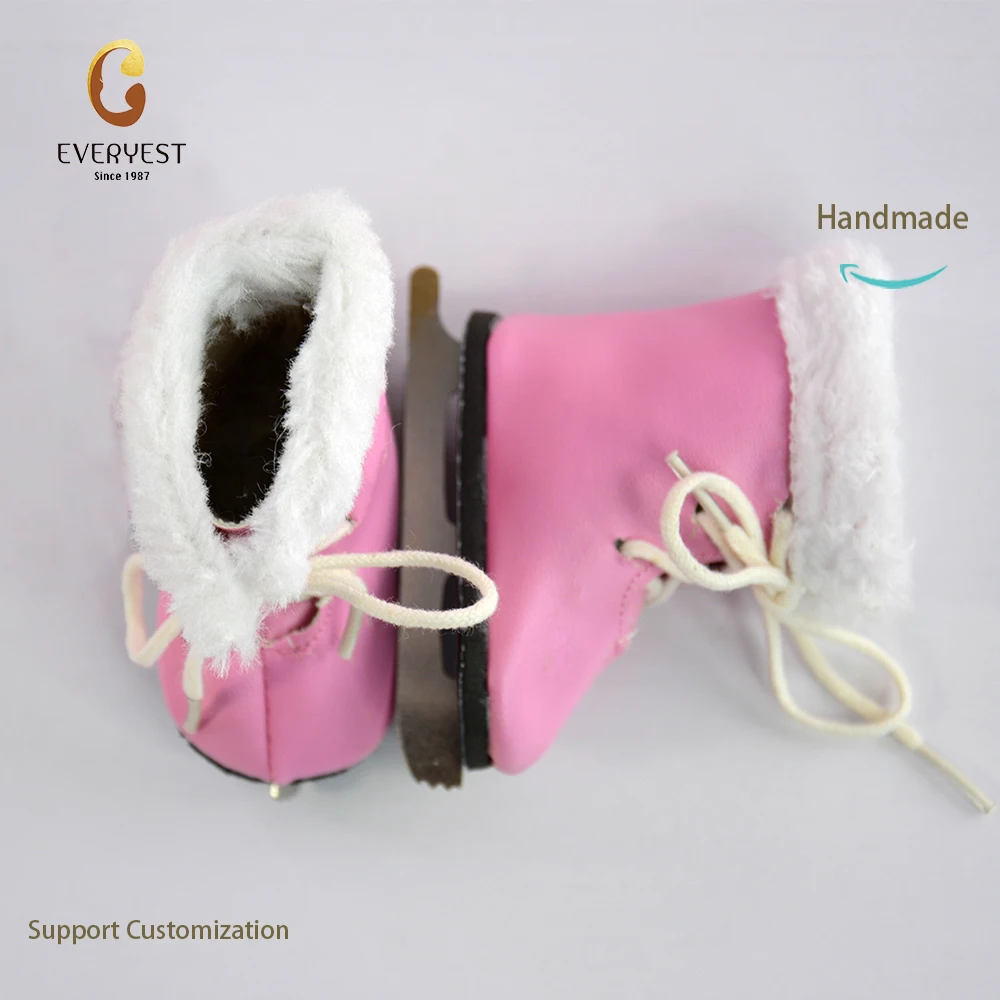 New 60cm American Doll Accessory Short Boots Multifunctional 18 Inch Girls Doll Snow Skates For Baby Shoes