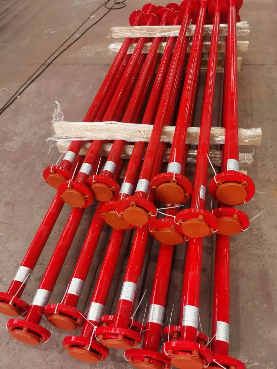 Carbon Steel PTFE/PFA Lined Straight Pipes/Spools with Fix/Loose Flanges for water treatment Chemical Industry