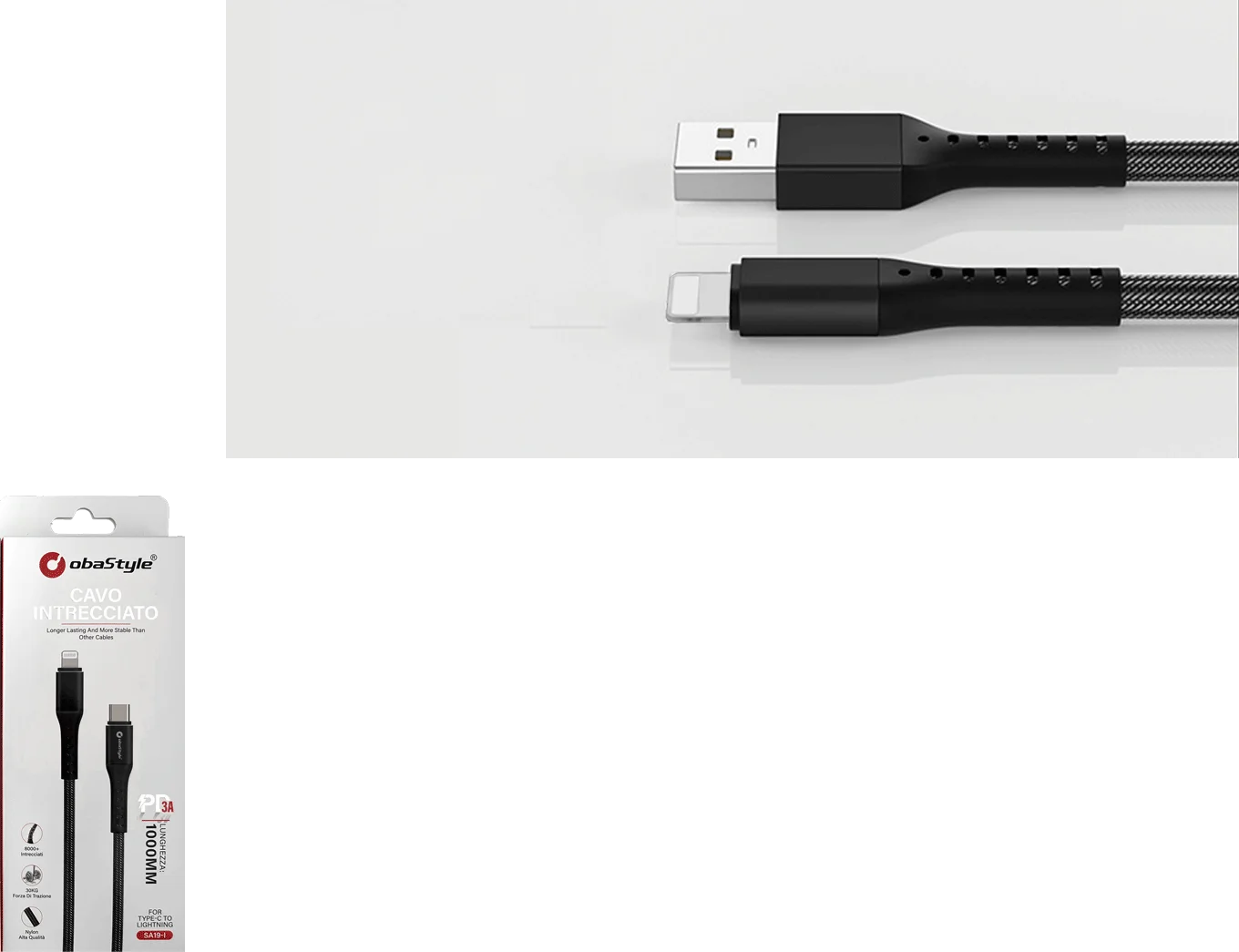 Custom Oem Odm Servise 100CM 2.4A Nylon 8PIN USB Data Cable for iphone