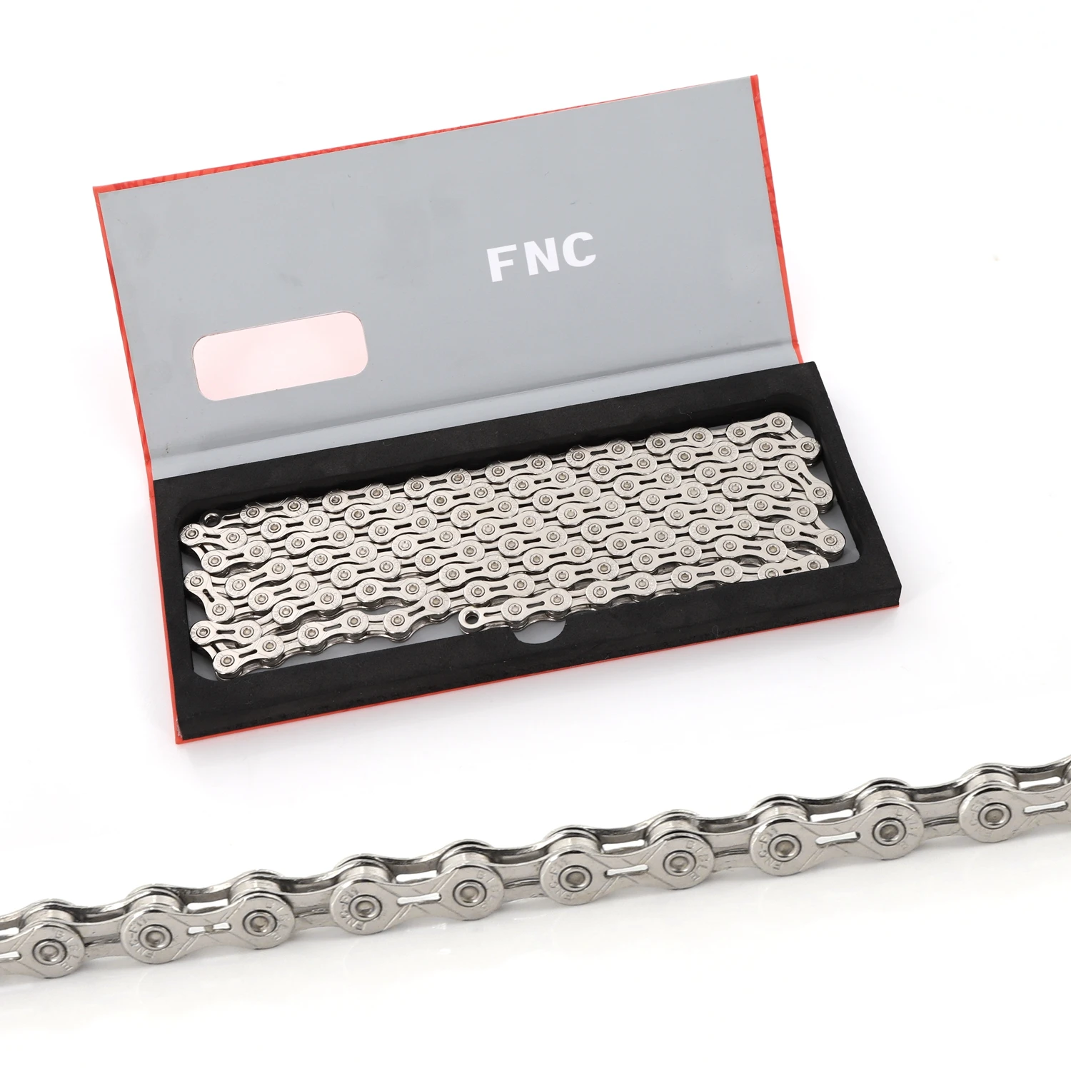 Высокое качество FNC 11 скорость серебро Антикоррозийная нержавеющая сталь половина полый дорожный горный велосипед велосипедная цепь