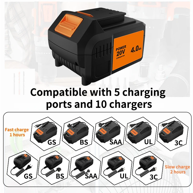 KAFUWELL DC4489H 20v 4.0ah сменная литиевая батарея Milwaukee аккумуляторная для электроинструментов