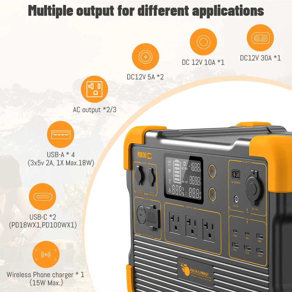 1500W portable solar hydro power generator camping solar generator china portable solar generator