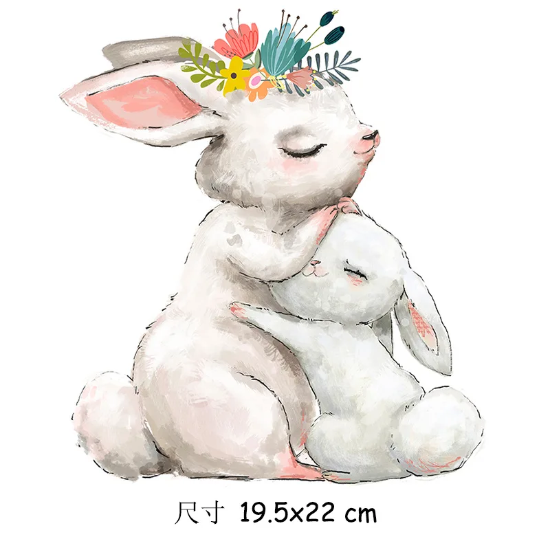 2024 New Design Custom Egg Rabbit Transfer Easter DTF Vinyl Heat Transfer Printing for T-shirts